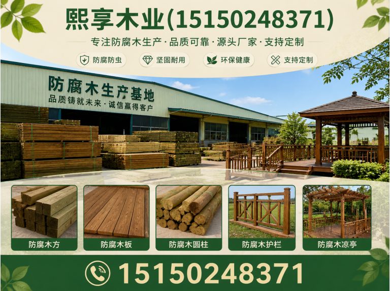 浙江仿古防腐木展示图